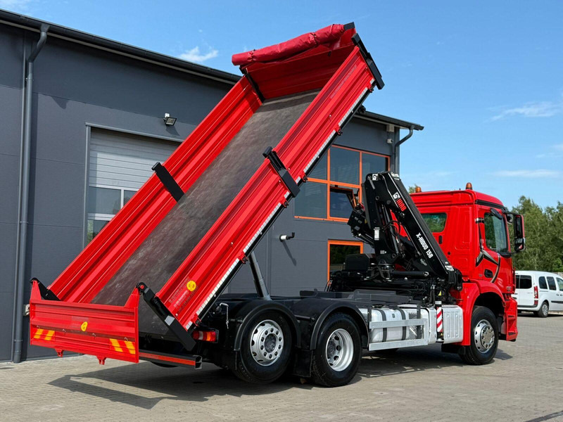 Mercedes-Benz AROCS 2532 // E6 // wywrotka 3-Stronna + HIAB HIDUO 158 B-2 // 6 - Billenőplatós teherautó: 3 kép. Mercedes-Benz AROCS 2532 // E6 // wywrotka 3-Stronna + HIAB HIDUO 158 B-2 // 6 - Billenőplatós teherautó: 3 kép.