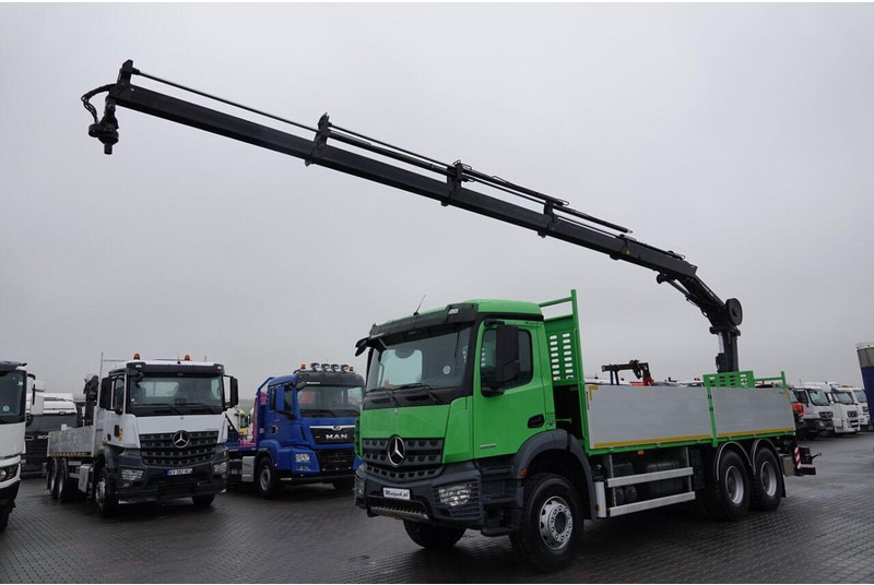 Mercedes-Benz AROCS 2636 / 6x4 / SKRZYNIOWY- 6,5 M / + HDS HIAB 4x wysów: 13 - Platós teherautó, Darus autó: 2 kép. Mercedes-Benz AROCS 2636 / 6x4 / SKRZYNIOWY- 6,5 M / + HDS HIAB 4x wysów: 13 - Platós teherautó, Darus autó: 2 kép.