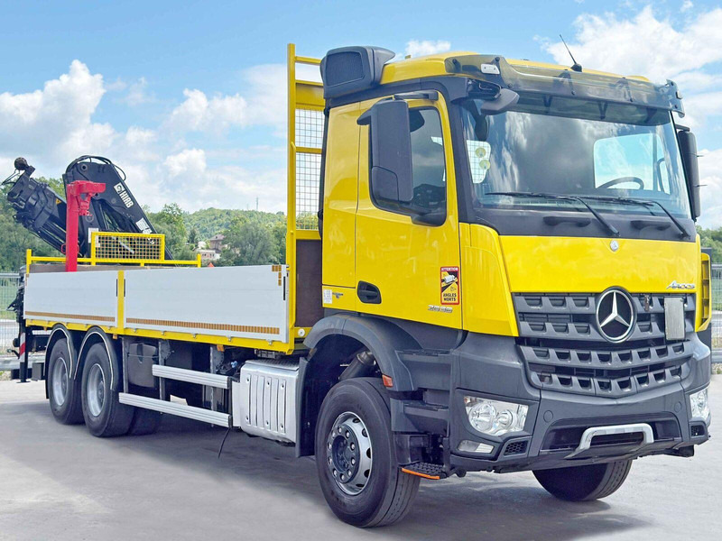 Mercedes-Benz AROCS 2636 *HIAB 166 D-4 HIDUO + FUNK* 6x4 - Platós teherautó, Darus autó: 3 kép. Mercedes-Benz AROCS 2636 *HIAB 166 D-4 HIDUO + FUNK* 6x4 - Platós teherautó, Darus autó: 3 kép.