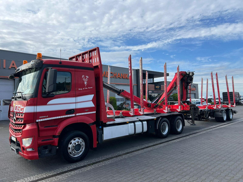 Mercedes-Benz AROCS 2645 EURO 6 6x4 TIMBER CARRIER HOLZTRANSPORT PALFINGER EPS - Rönkszállító teherautó, Darus autó: 2 kép. Mercedes-Benz AROCS 2645 EURO 6 6x4 TIMBER CARRIER HOLZTRANSPORT PALFINGER EPS - Rönkszállító teherautó, Darus autó: 2 kép.
