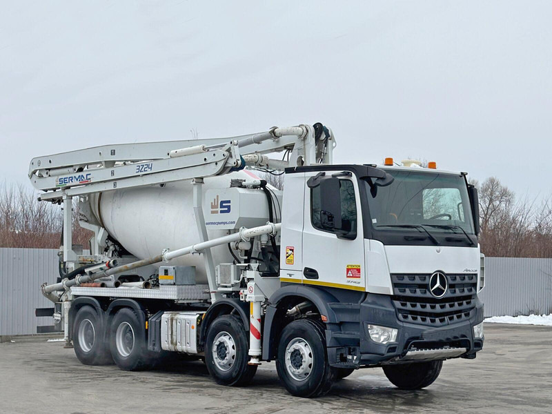 Mercedes-Benz AROCS 3743 - Betonpumpa: 1 kép. Mercedes-Benz AROCS 3743 - Betonpumpa: 1 kép.