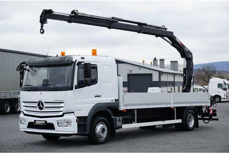 Mercedes-Benz ATEGO / 1224 / ACC / SKRZYNIOWY + HDS / HIAB 099 B - 3 DUO - Platós teherautó, Darus autó: 2 kép. Mercedes-Benz ATEGO / 1224 / ACC / SKRZYNIOWY + HDS / HIAB 099 B - 3 DUO - Platós teherautó, Darus autó: 2 kép.