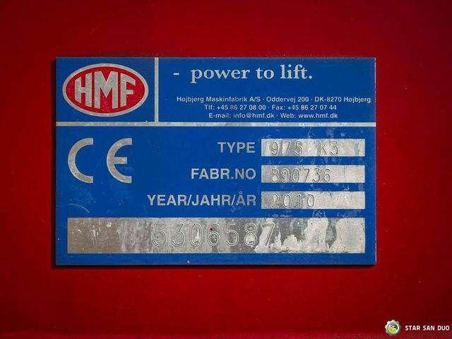 Billenőplatós teherautó, Darus autó Mercedes-Benz AXOR 1824 4x2 HMF 975 HDS Crane Rotator Kipper: 19 kép.