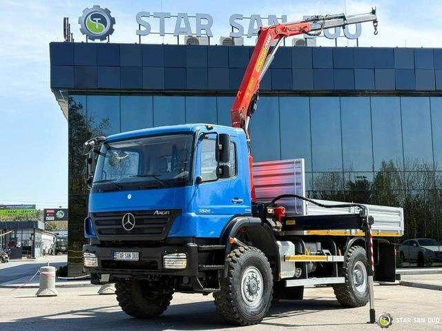 Mercedes-Benz AXOR 1824 4x4 PALFINGER PK 8500 Crane Kran - Billenőplatós teherautó, Darus autó: 1 kép. Mercedes-Benz AXOR 1824 4x4 PALFINGER PK 8500 Crane Kran - Billenőplatós teherautó, Darus autó: 1 kép.