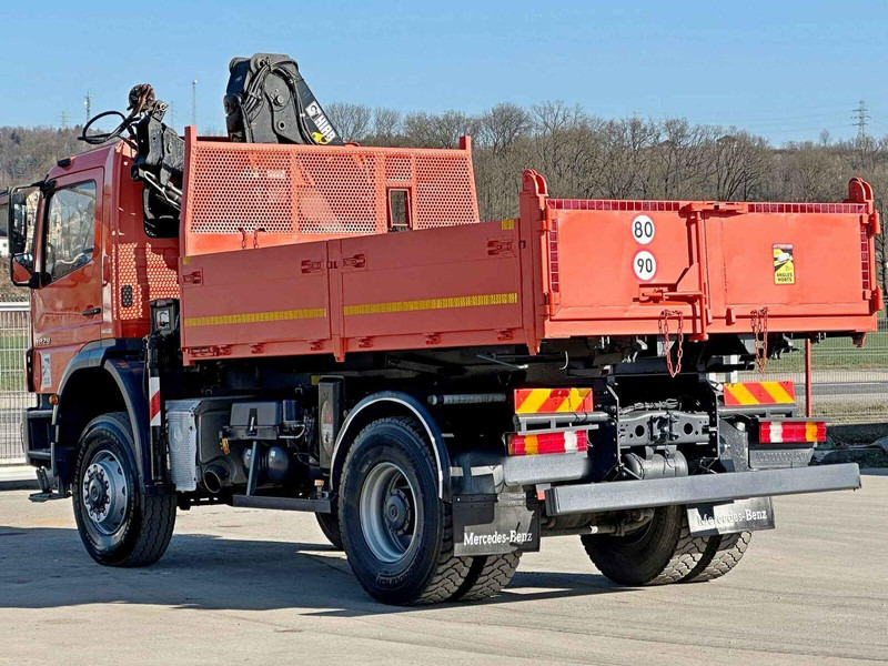 Mercedes-Benz AXOR 1829 * HIAB 1111 HIDUO + FUNK * TOP * 4x4 - Billenőplatós teherautó, Darus autó: 5 kép. Mercedes-Benz AXOR 1829 * HIAB 1111 HIDUO + FUNK * TOP * 4x4 - Billenőplatós teherautó, Darus autó: 5 kép.