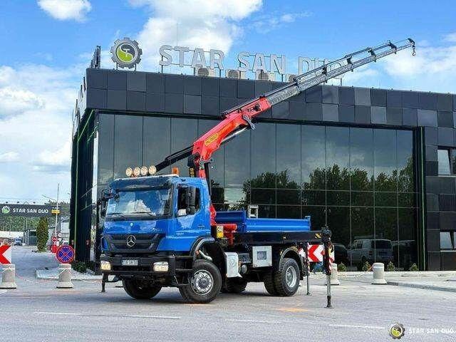 Mercedes-Benz AXOR 1833 4x4 Palfinger PK 22002 EH Crane Winch - Billenőplatós teherautó, Darus autó: 4 kép. Mercedes-Benz AXOR 1833 4x4 Palfinger PK 22002 EH Crane Winch - Billenőplatós teherautó, Darus autó: 4 kép.