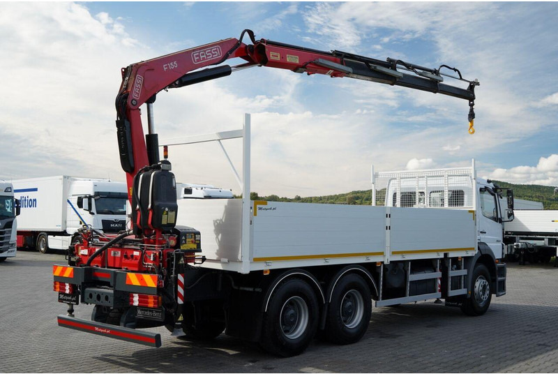 Mercedes-Benz / AXOR 2633 / 6X4 / SKRZYNIOWY - 6,55 M / MOCNA PODŁOGA / HDS FA - Platós teherautó, Darus autó: 5 kép. Mercedes-Benz / AXOR 2633 / 6X4 / SKRZYNIOWY - 6,55 M / MOCNA PODŁOGA / HDS FA - Platós teherautó, Darus autó: 5 kép.