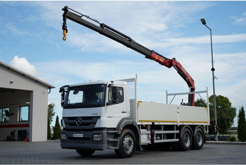 Mercedes-Benz / AXOR 2633 / 6X4 / SKRZYNIOWY - 6,55 M / MOCNA PODŁOGA / HDS FA - Platós teherautó, Darus autó: 1 kép. Mercedes-Benz / AXOR 2633 / 6X4 / SKRZYNIOWY - 6,55 M / MOCNA PODŁOGA / HDS FA - Platós teherautó, Darus autó: 1 kép.