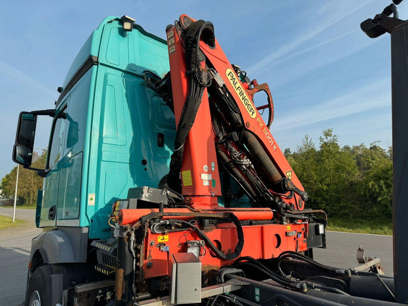 Mercedes-Benz Actros 2540 6x2 Abrollkipper Kran PK 11001 - Platós teherautó, Darus autó: 4 kép. Mercedes-Benz Actros 2540 6x2 Abrollkipper Kran PK 11001 - Platós teherautó, Darus autó: 4 kép.