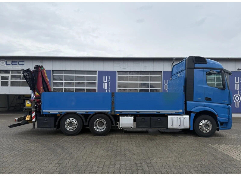 Mercedes-Benz Actros 2545 - Flatbed + crane 6x2 - Platós teherautó, Darus autó: 5 kép. Mercedes-Benz Actros 2545 - Flatbed + crane 6x2 - Platós teherautó, Darus autó: 5 kép.
