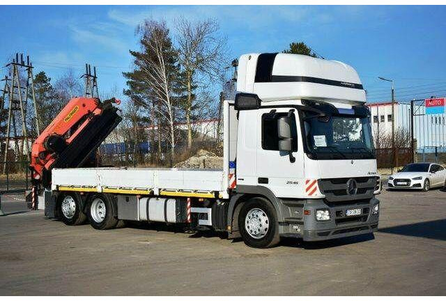Mercedes-Benz Actros 2546 6x2 Palfinger PK 53002 Crane Kran - Platós teherautó, Darus autó: 2 kép. Mercedes-Benz Actros 2546 6x2 Palfinger PK 53002 Crane Kran - Platós teherautó, Darus autó: 2 kép.