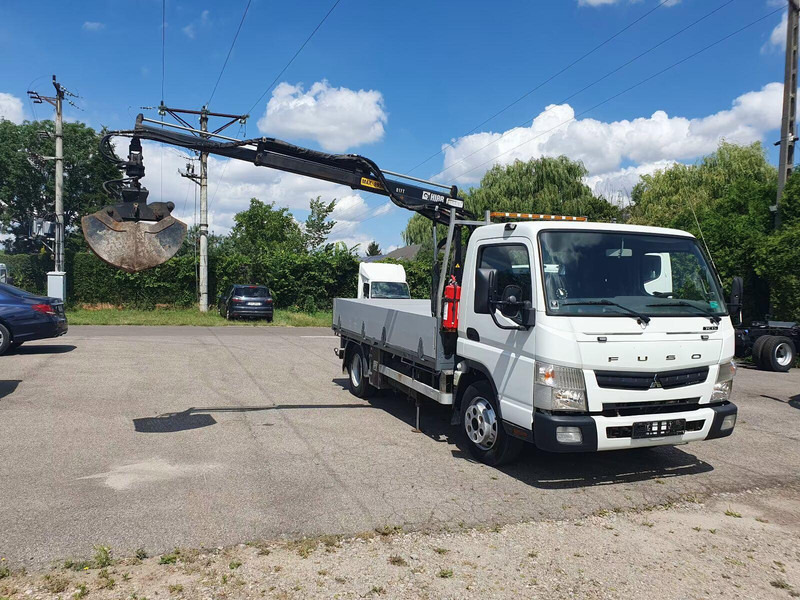 Mitsubishi Fuso Canter 7C15 - Flatbed truck + crane - Platós teherautó, Darus autó: 2 kép. Mitsubishi Fuso Canter 7C15 - Flatbed truck + crane - Platós teherautó, Darus autó: 2 kép.