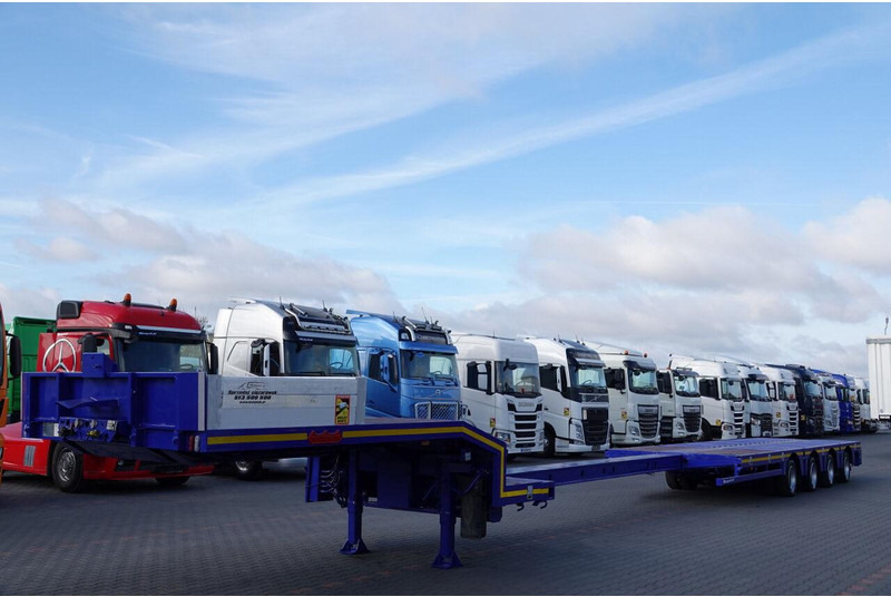 Nooteboom NISKOPODWOZIE / ROZCIĄGANA / 4 OSIOWA / OSIE SKRĘTNE / SAF - Félpótkocsi mélybölcsős: 3 kép. Nooteboom NISKOPODWOZIE / ROZCIĄGANA / 4 OSIOWA / OSIE SKRĘTNE / SAF - Félpótkocsi mélybölcsős: 3 kép.