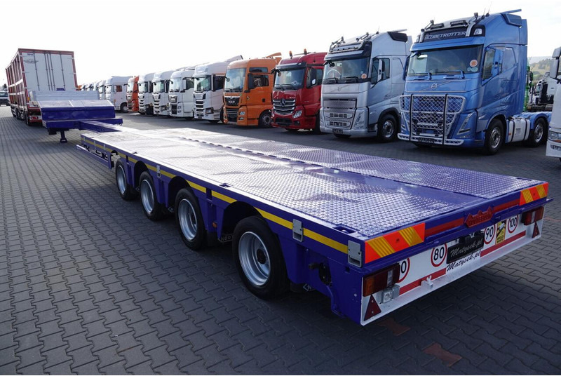 Nooteboom NISKOPODWOZIE / ROZCIĄGANA / 4 OSIOWA / OSIE SKRĘTNE / SAF - Félpótkocsi mélybölcsős: 5 kép. Nooteboom NISKOPODWOZIE / ROZCIĄGANA / 4 OSIOWA / OSIE SKRĘTNE / SAF - Félpótkocsi mélybölcsős: 5 kép.