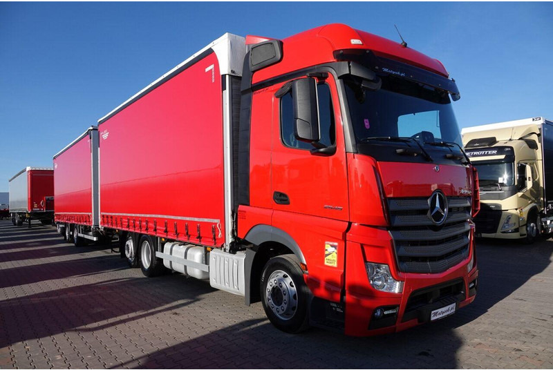 Mercedes-Benz ACTROS 2548 / ZESTAW TANDEM 120 M3 / PRZEJAZDOWY / KLIMA POSTOJO - Nyergesvontató: 5 kép. Mercedes-Benz ACTROS 2548 / ZESTAW TANDEM 120 M3 / PRZEJAZDOWY / KLIMA POSTOJO - Nyergesvontató: 5 kép.
