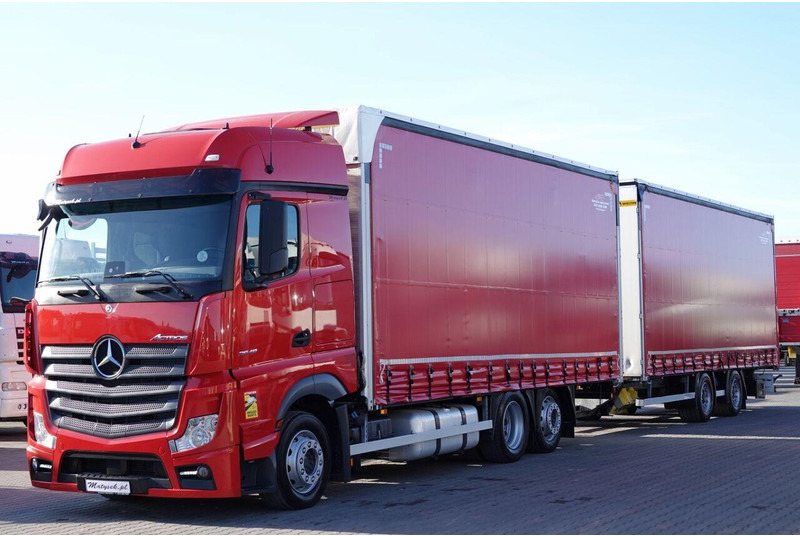 Mercedes-Benz ACTROS 2548 / ZESTAW TANDEM 120 M3 / PRZEJAZDOWY / KLIMA POSTOJO - Nyergesvontató: 1 kép. Mercedes-Benz ACTROS 2548 / ZESTAW TANDEM 120 M3 / PRZEJAZDOWY / KLIMA POSTOJO - Nyergesvontató: 1 kép.