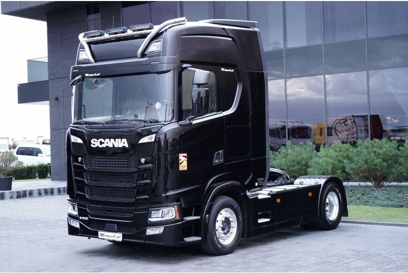 Scania S 500 / RETARDER / I-PARK COOL  / FULL AIRMATIC  / ALUFELGI / SK - Nyergesvontató: 2 kép. Scania S 500 / RETARDER / I-PARK COOL  / FULL AIRMATIC  / ALUFELGI / SK - Nyergesvontató: 2 kép.