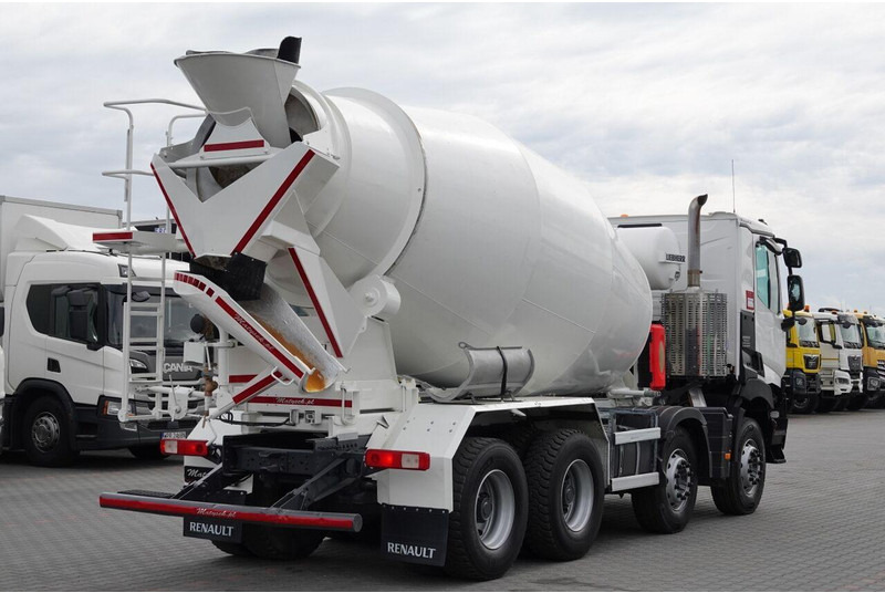 Renault C 380 / 8X4 / BETONOMIESZARKA / GRUSZKA / LIEBHERR 9 M3 / EURO 6 - Betonmixer: 4 kép. Renault C 380 / 8X4 / BETONOMIESZARKA / GRUSZKA / LIEBHERR 9 M3 / EURO 6 - Betonmixer: 4 kép.