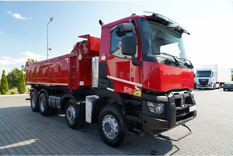 Renault C 430 / 8x4 / WYWROTKA DWUSTRONNA - 6M / HYDROBURTA / KLAPODRZW - Billenőplatós teherautó: 5 kép. Renault C 430 / 8x4 / WYWROTKA DWUSTRONNA - 6M / HYDROBURTA / KLAPODRZW - Billenőplatós teherautó: 5 kép.