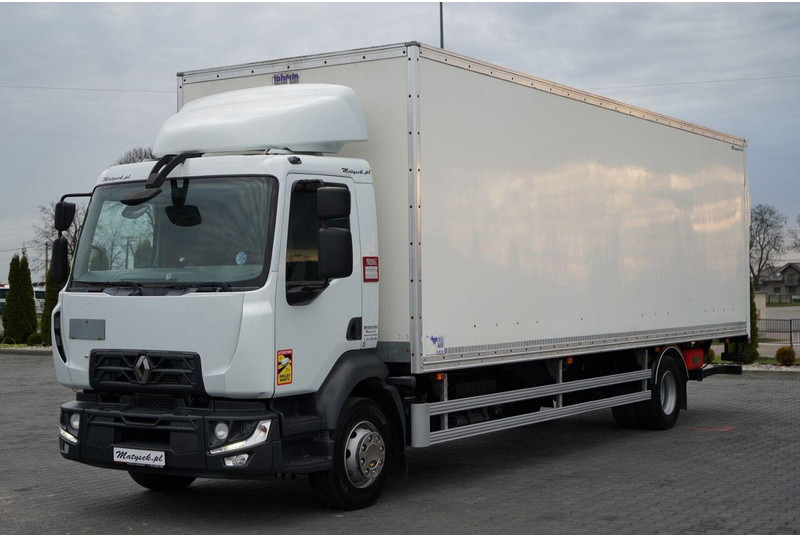 Renault D 210 / 4x2 / KONTENER / 8,6 M / MOCNA PODŁOGA / WINDA DHOLLAND - Dobozos felépítményű teherautó: 3 kép. Renault D 210 / 4x2 / KONTENER / 8,6 M / MOCNA PODŁOGA / WINDA DHOLLAND - Dobozos felépítményű teherautó: 3 kép.