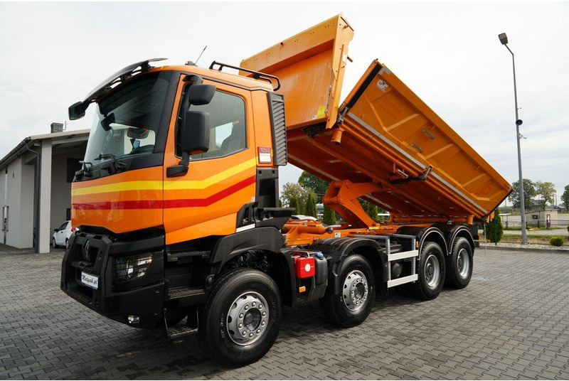 Renault K 480 / 8x4 / WYWROTKA DWUSTRONNA / HYDROBURTA / KLAPODRZWI / S - Billenőplatós teherautó: 2 kép. Renault K 480 / 8x4 / WYWROTKA DWUSTRONNA / HYDROBURTA / KLAPODRZWI / S - Billenőplatós teherautó: 2 kép.
