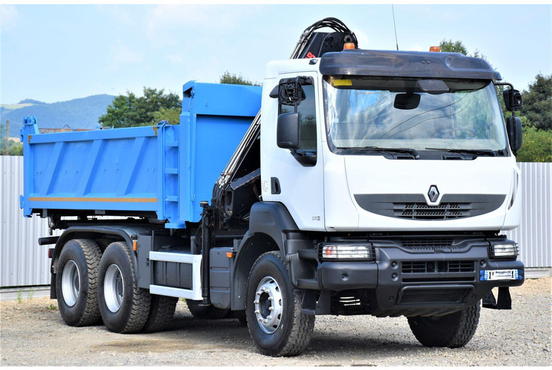 Renault KERAX 370 DXI - Billenőplatós teherautó, Darus autó: 4 kép. Renault KERAX 370 DXI - Billenőplatós teherautó, Darus autó: 4 kép.
