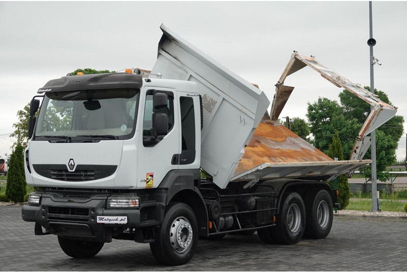 Renault KERAX 410 / 6x4 / WYWROTKA 3- STRONNA / 2X HYDROBURTA / HYDROK - Billenőplatós teherautó: 5 kép. Renault KERAX 410 / 6x4 / WYWROTKA 3- STRONNA / 2X HYDROBURTA / HYDROK - Billenőplatós teherautó: 5 kép.