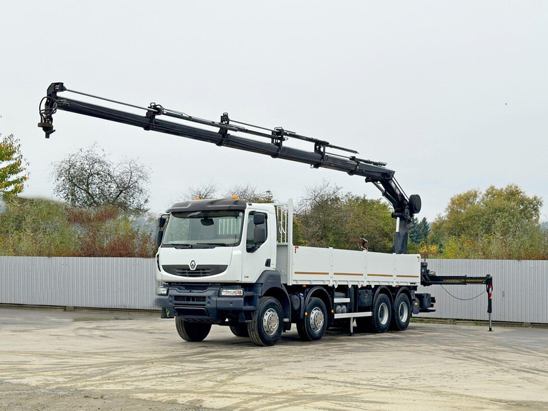 Renault KERAX 430 * HIAB 211 EP-5 HIDUO /FUNK *8x4 - Platós teherautó, Darus autó: 2 kép. Renault KERAX 430 * HIAB 211 EP-5 HIDUO /FUNK *8x4 - Platós teherautó, Darus autó: 2 kép.