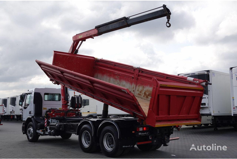 Renault LANDER 3 way tipper + crane FASSI 130 6x4 - Billenőplatós teherautó, Darus autó: 4 kép. Renault LANDER 3 way tipper + crane FASSI 130 6x4 - Billenőplatós teherautó, Darus autó: 4 kép.