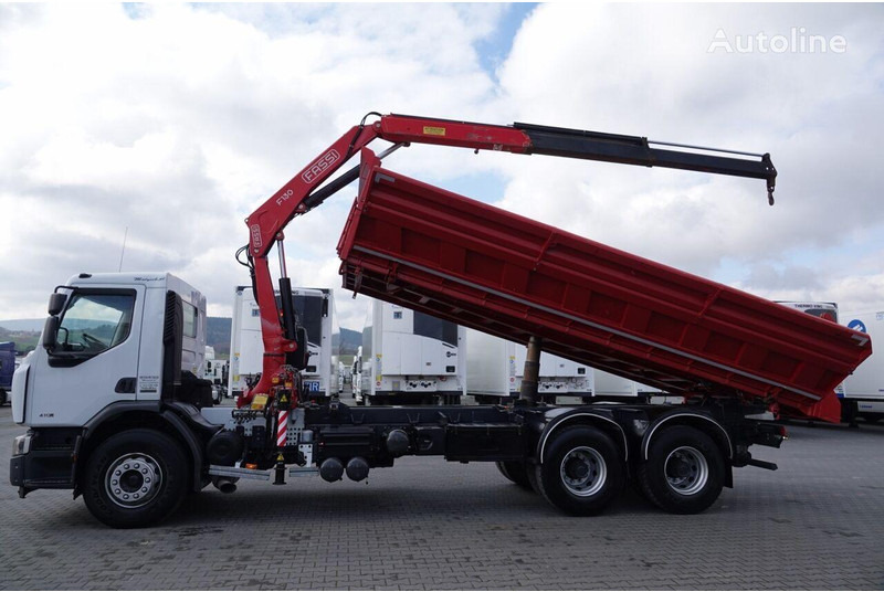Renault LANDER 3 way tipper + crane FASSI 130 6x4 - Billenőplatós teherautó, Darus autó: 3 kép. Renault LANDER 3 way tipper + crane FASSI 130 6x4 - Billenőplatós teherautó, Darus autó: 3 kép.