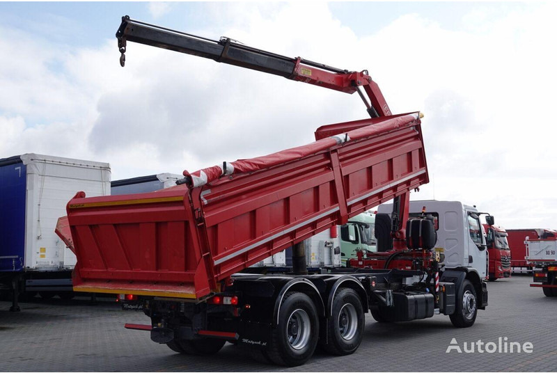 Renault LANDER 3 way tipper + crane FASSI 130 6x4 - Billenőplatós teherautó, Darus autó: 5 kép. Renault LANDER 3 way tipper + crane FASSI 130 6x4 - Billenőplatós teherautó, Darus autó: 5 kép.