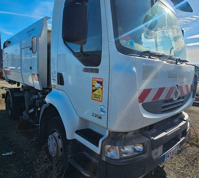 Renault MIDLUM 220 Dxi - Road sweeper truck - Utcaseprő gép: 2 kép. Renault MIDLUM 220 Dxi - Road sweeper truck - Utcaseprő gép: 2 kép.