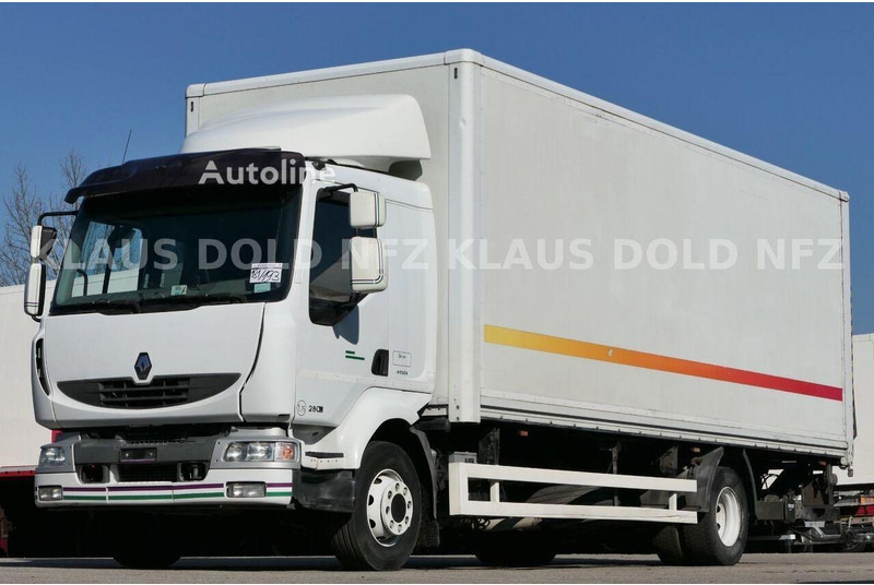 Renault Midlum 280.16 DXi Koffer + Tail lift - Dobozos felépítményű teherautó: 1 kép. Renault Midlum 280.16 DXi Koffer + Tail lift - Dobozos felépítményű teherautó: 1 kép.