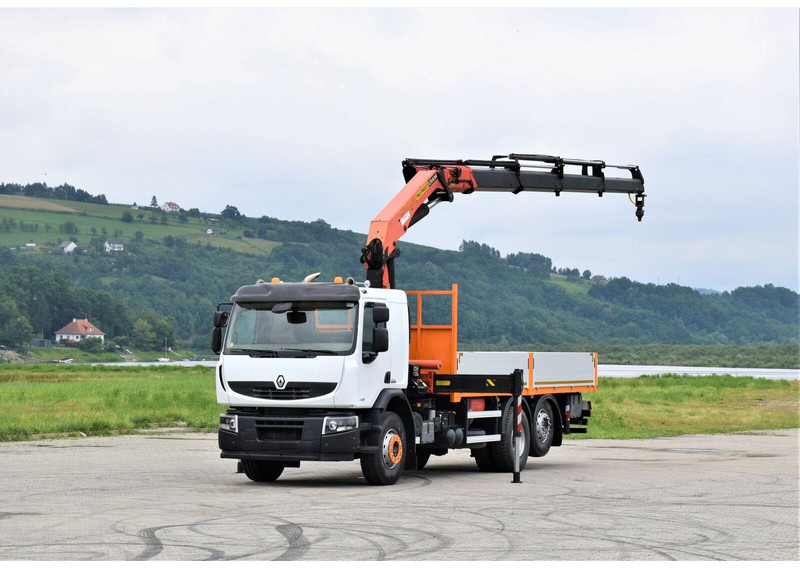 Renault PREMIUM 430 DXI* FUNK * TOPZUSTAND - Platós teherautó, Darus autó: 2 kép. Renault PREMIUM 430 DXI* FUNK * TOPZUSTAND - Platós teherautó, Darus autó: 2 kép.