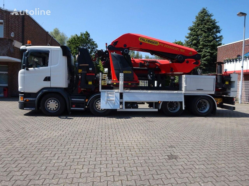 Scania G410 - Flatbed+crane - Platós teherautó, Darus autó: 2 kép. Scania G410 - Flatbed+crane - Platós teherautó, Darus autó: 2 kép.