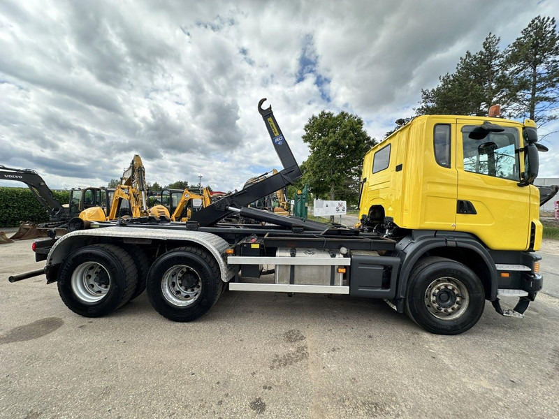Scania G440 6x4 20T MARREL HOOKLIFT - RETARDER - STEEL - Platós teherautó, Darus autó: 2 kép. Scania G440 6x4 20T MARREL HOOKLIFT - RETARDER - STEEL - Platós teherautó, Darus autó: 2 kép.