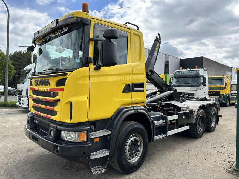 Scania G440 6x4 20T MARREL HOOKLIFT - RETARDER - STEEL - Platós teherautó, Darus autó: 1 kép. Scania G440 6x4 20T MARREL HOOKLIFT - RETARDER - STEEL - Platós teherautó, Darus autó: 1 kép.