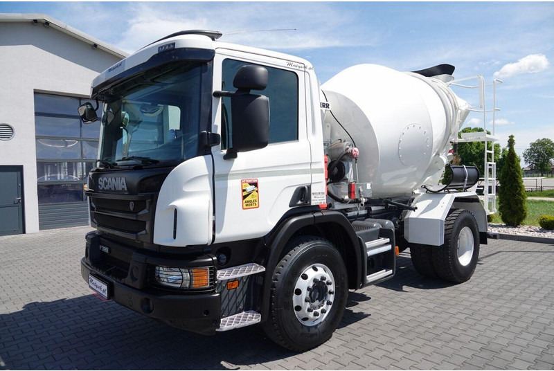 Scania P 320 / BETONOMIESZARKA / GRUSZKA /5 m3 / ALUFELGI / EURO 6 - Betonmixer: 3 kép. Scania P 320 / BETONOMIESZARKA / GRUSZKA /5 m3 / ALUFELGI / EURO 6 - Betonmixer: 3 kép.