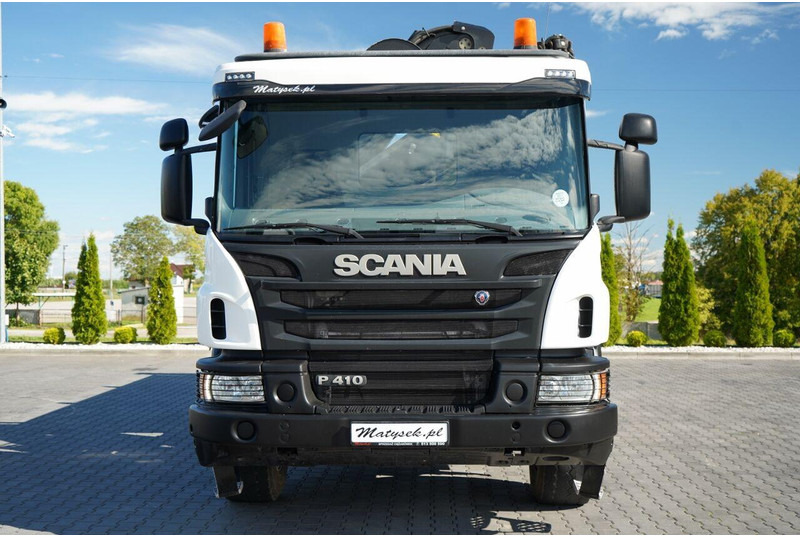Billenőplatós teherautó, Darus autó Scania P 410 / 6x4 / WYWROTKA - 6 M + HDS HIAB XS 211 / STEROWANIE RADI: 16 kép.
