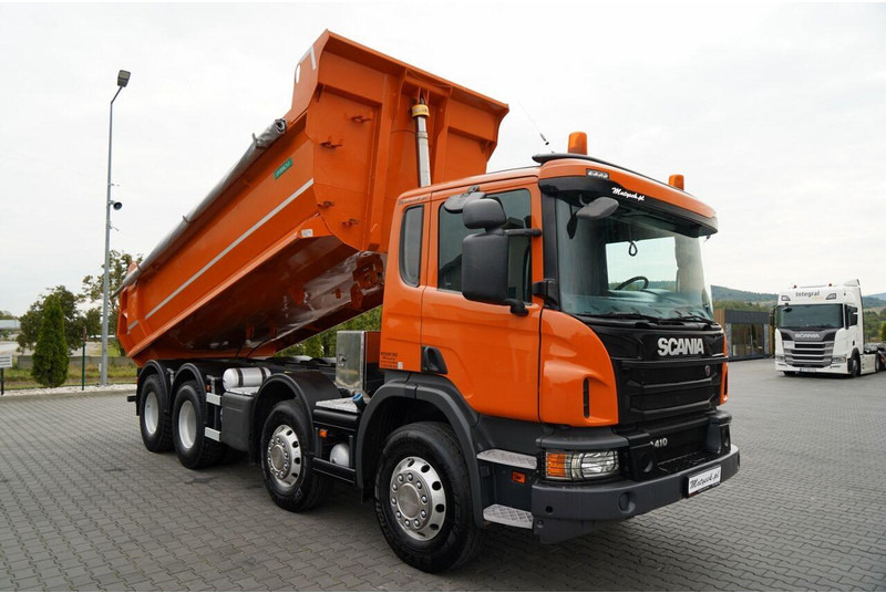 Scania P 410 / 8x4 / WYWROTKA TYLNOZSYPOWA / ALUFELGI / OPONY 100% / MA - Billenőplatós teherautó: 2 kép. Scania P 410 / 8x4 / WYWROTKA TYLNOZSYPOWA / ALUFELGI / OPONY 100% / MA - Billenőplatós teherautó: 2 kép.
