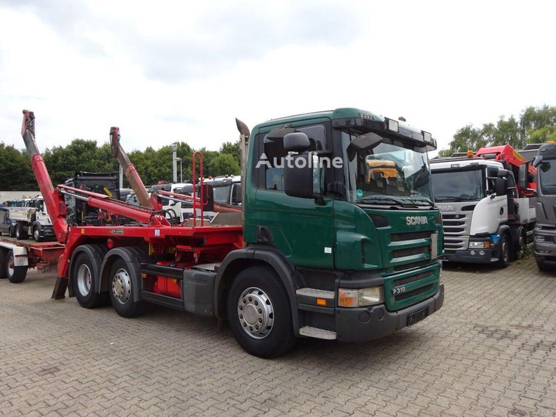 Scania P310 - Skip loader truck - Konténerszállító: 4 kép. Scania P310 - Skip loader truck - Konténerszállító: 4 kép.