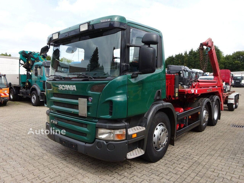 Scania P310 - Skip loader truck - Konténerszállító: 1 kép. Scania P310 - Skip loader truck - Konténerszállító: 1 kép.
