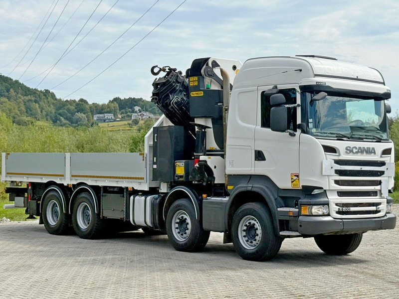 Scania R 500 * PK 88002 - EH G + FUNK * 8x4 *TOPZUSTAND - Platós teherautó, Darus autó: 3 kép. Scania R 500 * PK 88002 - EH G + FUNK * 8x4 *TOPZUSTAND - Platós teherautó, Darus autó: 3 kép.