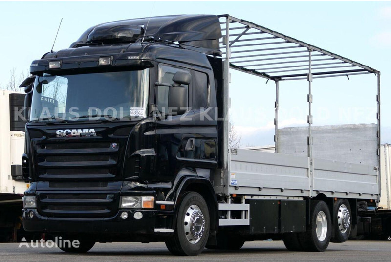Scania R 580 6x2 Flatbed + Tail lift - Platós teherautó: 1 kép. Scania R 580 6x2 Flatbed + Tail lift - Platós teherautó: 1 kép.