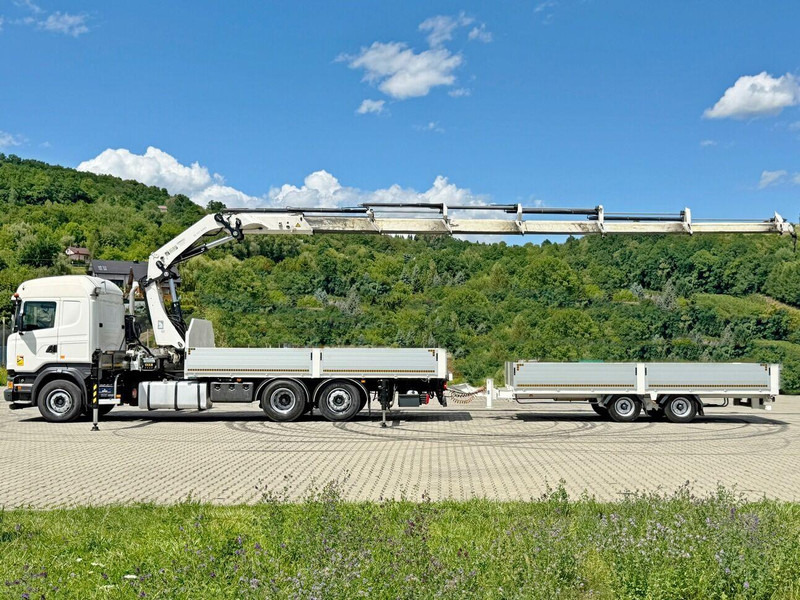 Scania R440 * HIAB 422 E-6 HIPRO + FUNK + Anhänger!*TOP - Platós teherautó, Darus autó: 5 kép. Scania R440 * HIAB 422 E-6 HIPRO + FUNK + Anhänger!*TOP - Platós teherautó, Darus autó: 5 kép.