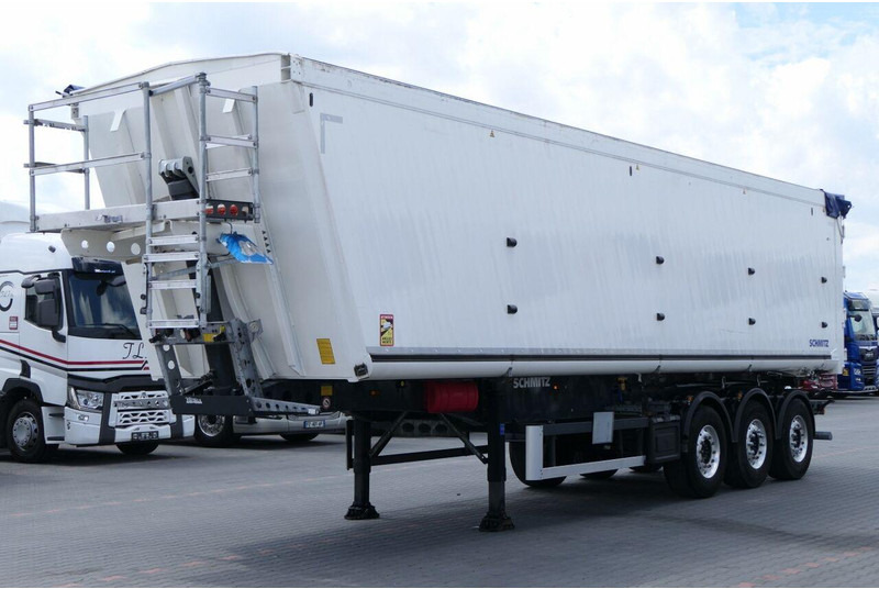 Schmitz Cargobull WYWROTKA 58 M3 / MULDA ALUMINIOWA / KLAPO-DRZWI / OŚ PODNOSZONA - Félpótkocsi billenőplatós: 2 kép. Schmitz Cargobull WYWROTKA 58 M3 / MULDA ALUMINIOWA / KLAPO-DRZWI / OŚ PODNOSZONA - Félpótkocsi billenőplatós: 2 kép.