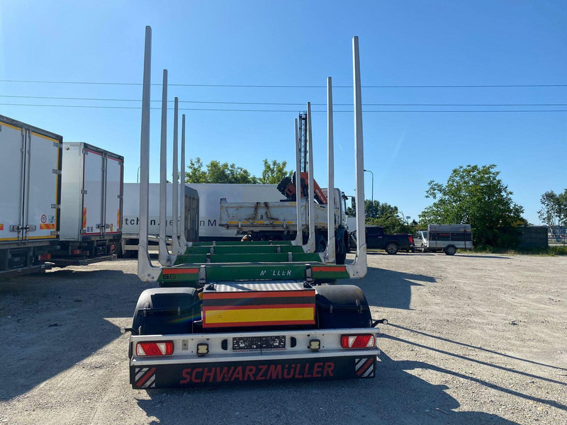 Schwarzmüller Log transporter trailer - Rönkszállító pótkocsi: 5 kép. Schwarzmüller Log transporter trailer - Rönkszállító pótkocsi: 5 kép.