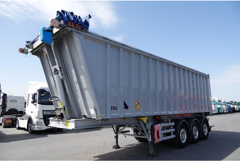 Stas WYWROTKA 43 m3 / ALUMINIOWA / OŚ PODNOSZONA / ALUFELGI - Félpótkocsi billenőplatós: 3 kép. Stas WYWROTKA 43 m3 / ALUMINIOWA / OŚ PODNOSZONA / ALUFELGI - Félpótkocsi billenőplatós: 3 kép.