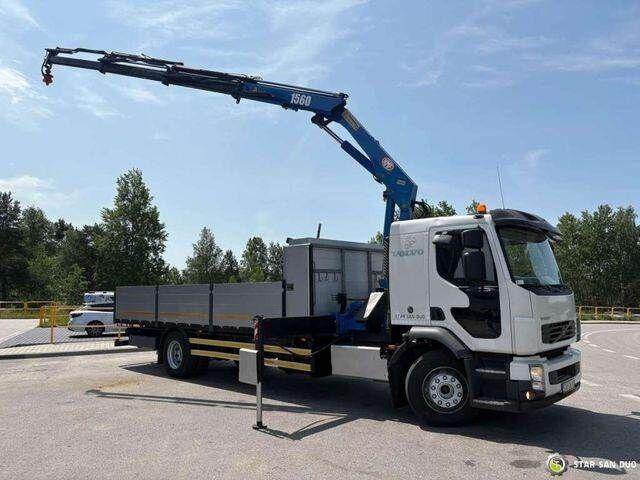 Volvo FE 240 4x2 HMF 1560 K3 HDS Rotator Crane Kran - Platós teherautó, Darus autó: 2 kép. Volvo FE 240 4x2 HMF 1560 K3 HDS Rotator Crane Kran - Platós teherautó, Darus autó: 2 kép.