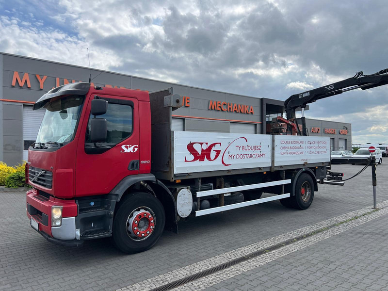 Volvo FE 320 FLATBED CRANE KRAN HDS HIAB 122B-2 DUO - Platós teherautó, Darus autó: 2 kép. Volvo FE 320 FLATBED CRANE KRAN HDS HIAB 122B-2 DUO - Platós teherautó, Darus autó: 2 kép.